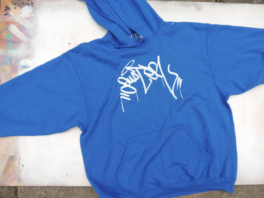 Duster XL Hoodie Silk Screened Throwie & Tag